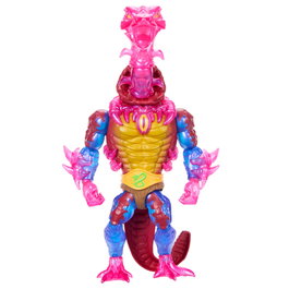 MATTEL - Masters of the Universe Turtles of Grayskull - Figure articulée Rattlor à tête de crâne - 14 cm avec 16 points d'articulation et son de cascabel