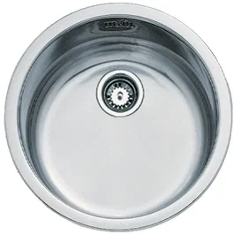 Teka Évier Encastrable en Acier Inoxydable Poli, Cuve Ronde, 45 cm Meuble