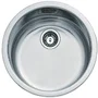 Teka Évier Encastrable en Acier Inoxydable Poli, Cuve Ronde, 45 cm Meuble