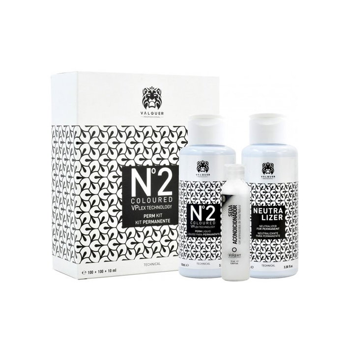 Valquer Kit Permanente Nº2 pour Cheveux Colorés 210 ml Valquer Kit Permanente Nº2 pour Cheveux Colorés 210 ml