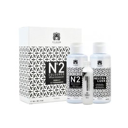 Valquer Kit Permanent N°2 pour Cheveux Colorés 210 ml avec Liquide Permanent, Neutralisant et Conditionneur