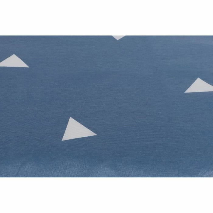 BigBuy Home Parure de couette King Bleu et Blanc à pois