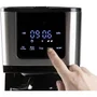 Domo - DO733K - Cafetière filtre 1.25 L, 900 W, 4 à 10 tasses, écran LCD, 3 intensités, fonction café glacé et maintien au chaud, noir