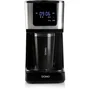 Domo - DO733K - Cafetière filtre 1.25 L, 900 W, 4 à 10 tasses, écran LCD, 3 intensités, fonction café glacé et maintien au chaud, noir