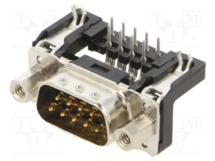 HARTING Connecteur D-Sub mâle 9 broches THT pour PCB
