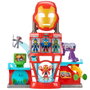 Hasbro Playset Cuartel General Iron Man G1259 - Set de jeu 2 en 1 avec masque, Enfants +3 ans, Marvel