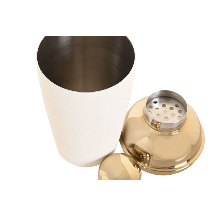 Home ESPRIT Shaker ESPRIT Blanc Doré en Acier Inoxydable et Aluminium