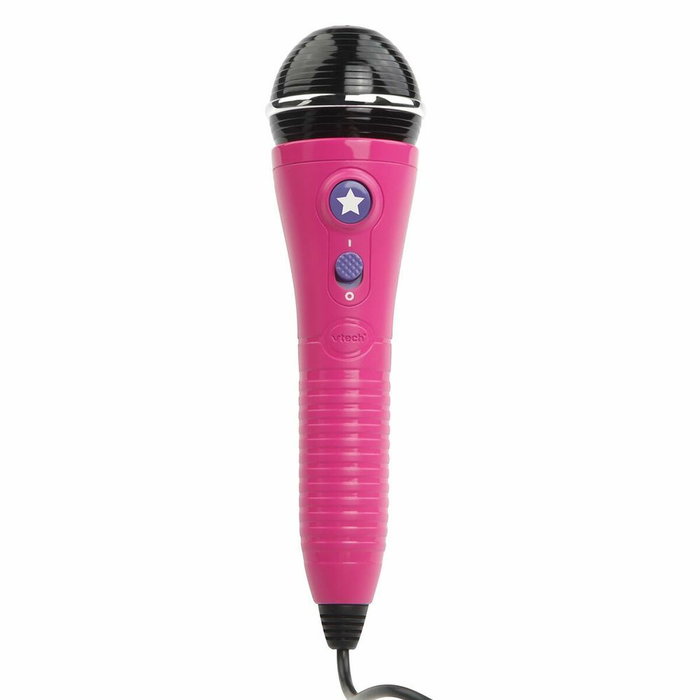 VTECH Kidi Super Star Light-Show 9 en 1 - Microphone Karaoké Rose