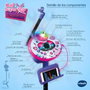 VTECH Kidi Super Star Light-Show 9 en 1 - Microphone Karaoké Rose