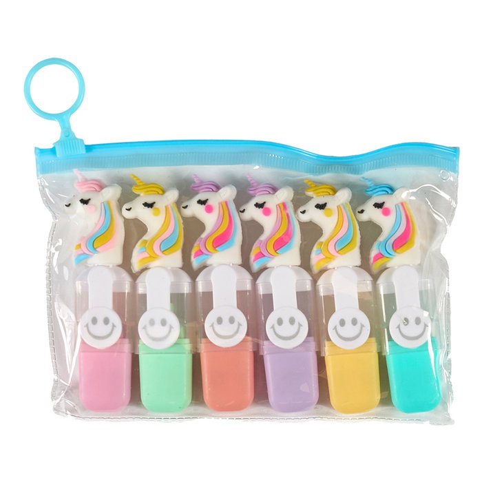 The Concept Factory 6 MINI ROTULADORES FUNNY KAWAI