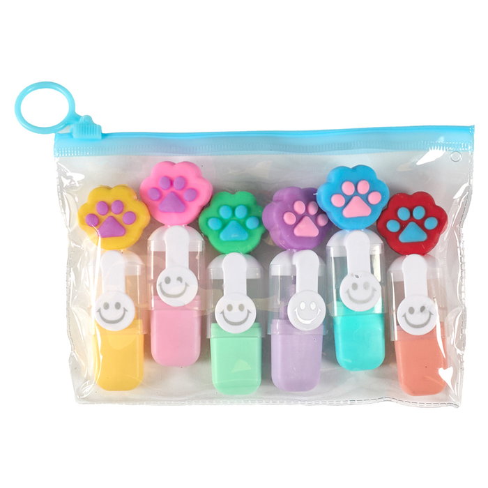 The Concept Factory 6 MINI ROTULADORES FUNNY KAWAI