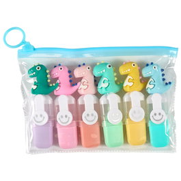 The Concept Factory 6 MINI ROTULADORES FUNNY KAWAI