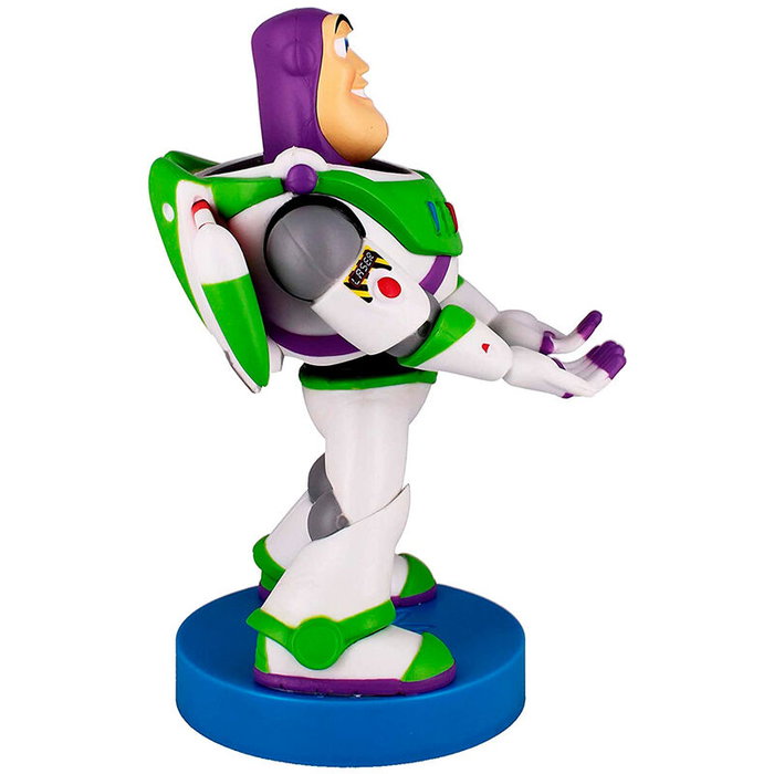 EXQUISITE GAMING - Support chargeur figurine Buzz Lightyear Toy Story Disney 20 cm - Pour manettes PS5 DualSense, Xbox Series S/X et smartphones