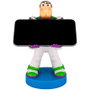 EXQUISITE GAMING - Support chargeur figurine Buzz Lightyear Toy Story Disney 20 cm - Pour manettes PS5 DualSense, Xbox Series S/X et smartphones