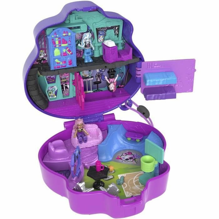 Polly Pocket Coffret Monster High avec 3 mini-figurines et 10 accessoires HVV58 Polly Pocket Coffret Monster High avec 3 mini-figurines et 10 accessoires HVV58