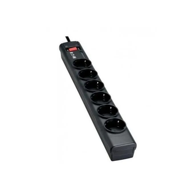 Eaton PS6D Multiprise Parafoudre 6 Prises DIN Européennes Noir