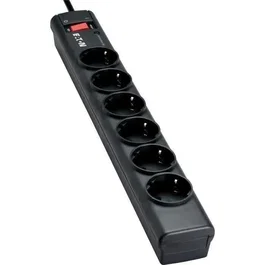 Eaton PS6D Multiprise Parafoudre 6 Prises DIN Européennes Noir