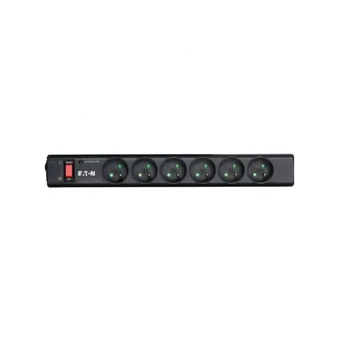 Eaton PS6D Multiprise Parafoudre 6 Prises DIN Européennes Noir