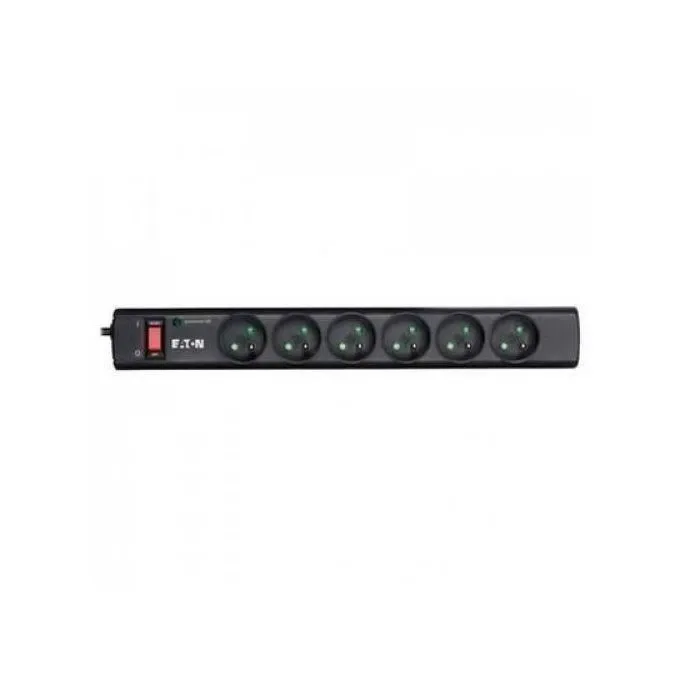 Eaton PS6D Multiprise Parafoudre 6 Prises DIN Européennes Noir