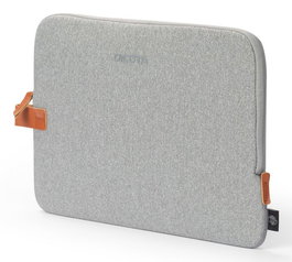 Dicota Skin Urban - Housse en néoprene polyester recyclé, grise, pour MacBook 14" - Protection ajustée avec intérieur doux et boucle pratique