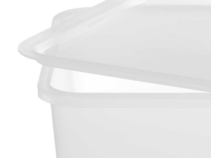 Leknes Boîte repas carrée 16x16 cm transparente, plastique PP (Set de 24) Leknes Boîte repas carrée 16x16 cm transparente, plastique PP (Set de 24)