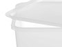 Leknes Boîte repas carrée 16x16 cm transparente, plastique PP (Set de 24)
