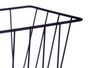 Kinvara Support mural noir en métal avec panier 28 x 20 x 16 cm (Set de 8)