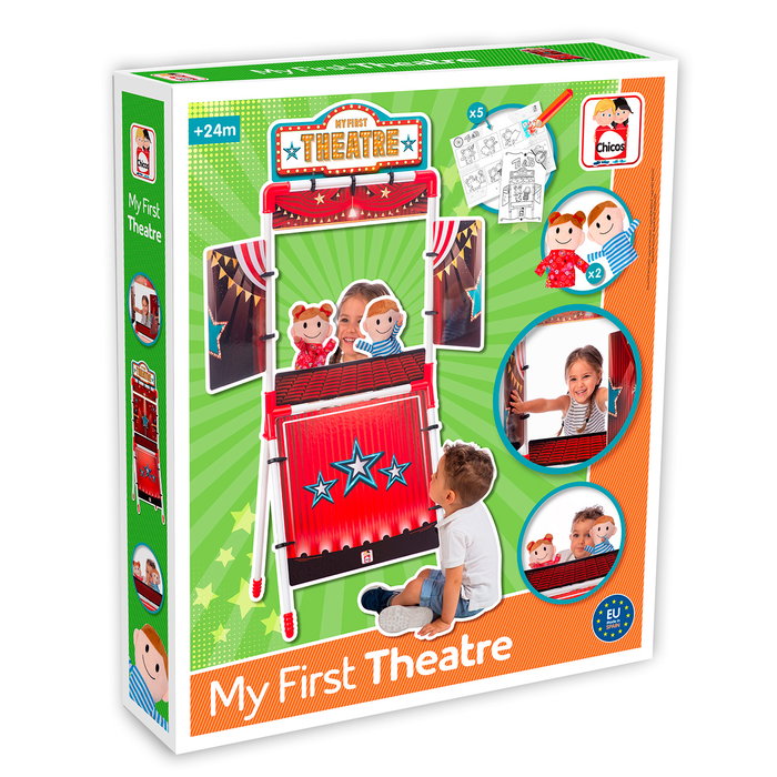 CHICOS Mi Primer Teatro 52252, Jeu d'Imitation et Déguisement pour Enfants à partir de 2 Ans, avec Multilangue : Anglais, Français, Allemand, Italien, Portugais, Espagnol