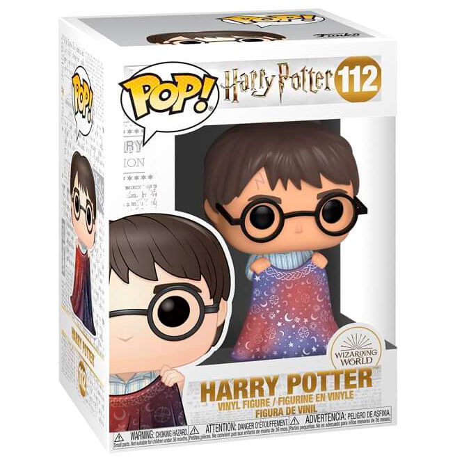 Funko POP Harry Potter avec Cape d'Invisibilité - Figurine Vinyle 9 cm en Boîte Cadeau avec Fenêtre