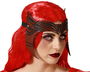 Masque de démoniaque rouge pour adulte femme Halloween - Déguisement effrayant et stylisé