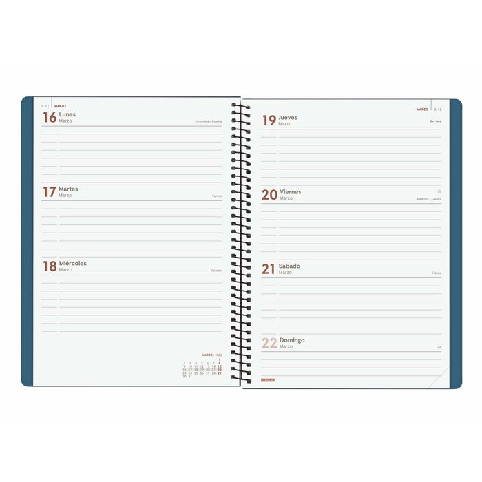 Agenda Finocam MY Bleu A5 15,5 x 21,2 cm 2026