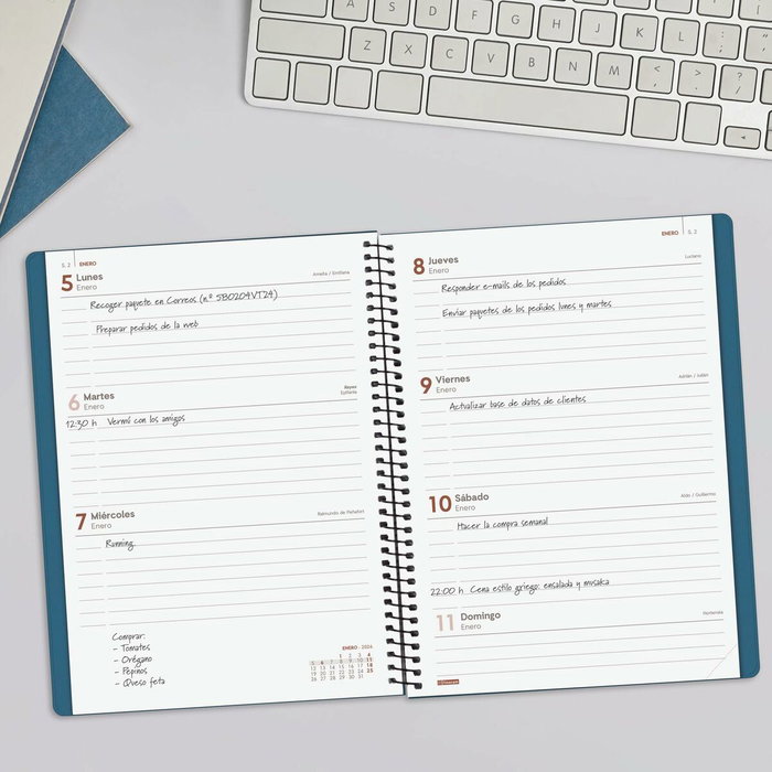 Agenda Finocam MY Bleu A5 15,5 x 21,2 cm 2026