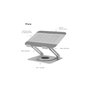 Icy IB-NH300-R Support pour ordinateur portable rotatif 360° argenté