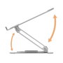 Icy IB-NH300-R Support pour ordinateur portable rotatif 360° argenté