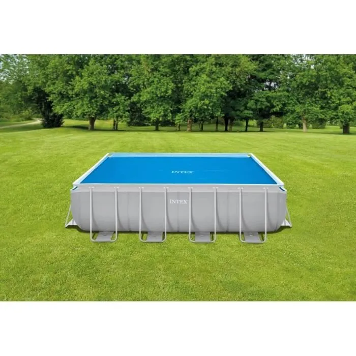 Intex Bâche à bulles rectangulaire UTF00168 pour piscine 4m x 2m - 120 microns - Bleu Intex Bâche à bulles rectangulaire UTF00168 pour piscine 4m x 2m - 120 microns - Bleu