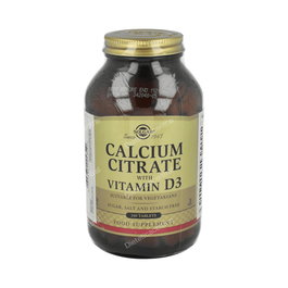Solgar Citrate de Calcium avec Vitamine D – 240 comprimés, Complément Alimentaire