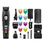 Wahl 09893-0464 Multigroomer Color Trim Advanced - Tondeuse Multifonction avec 4 Têtes Interchangeables, Coupe-Barbe, Peignes Colorés et Moteur Puissant