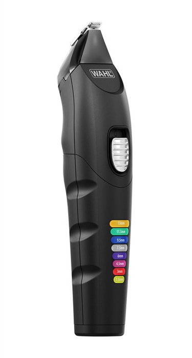 Wahl 09893-0464 Multigroomer Color Trim Advanced - Tondeuse Multifonction avec 4 Têtes Interchangeables, Coupe-Barbe, Peignes Colorés et Moteur Puissant