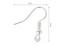 Innspiro Boucles d'oreilles métalliques à crochet ouvert hippie argentées 20x18mm
