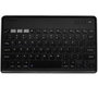 Silver HT Clavier Bluetooth Universal Silver sans Fil - Membrane Chiclet - Layout Anglais - Compatible Windows, iOS, Android - Batterie Lithium