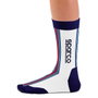 Sparco Chaussettes Design Martini-R Taille 41-46 Blanc/Bleu marine
