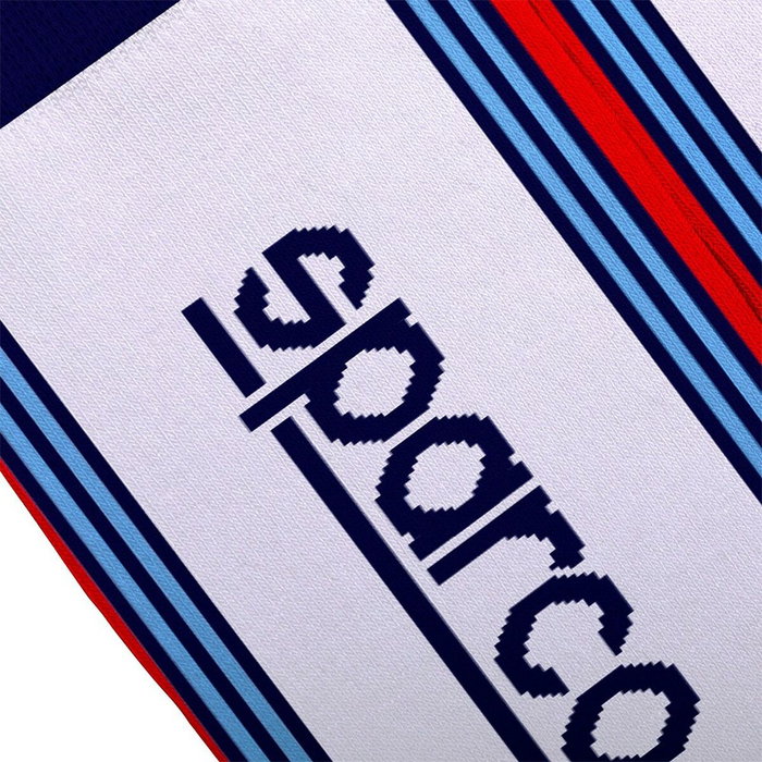 Sparco Chaussettes Design Martini-R Taille 41-46 Blanc/Bleu marine