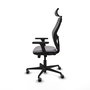 Chaise de Bureau avec Appui-tête Jorquera Piqueras y Crespo 3D036G2 Gris