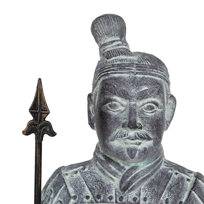 Figurine Décorative Gris Guerrier 38,5 x 34 x 122 cm