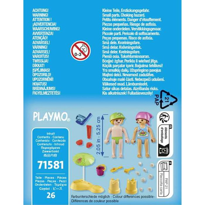 PLAYMOBIL Special Plus Kids avec château de sable 71581 PLAYMOBIL Special Plus Kids avec château de sable 71581