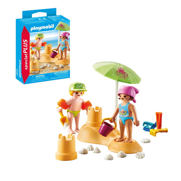 PLAYMOBIL - Château de Sable Special Plus 71581 avec Figurines et Accessoires de Plage - Jeu de Construction Enfant 4 Ans et Plus