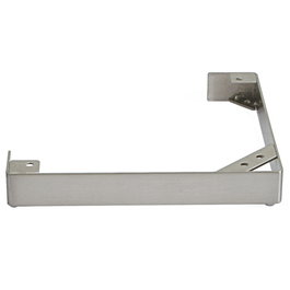 Q&Q Pata Metalica Templa, Pied de meuble ou canapé en métal chromé, 225 x 225 mm, Hauteur 30 mm