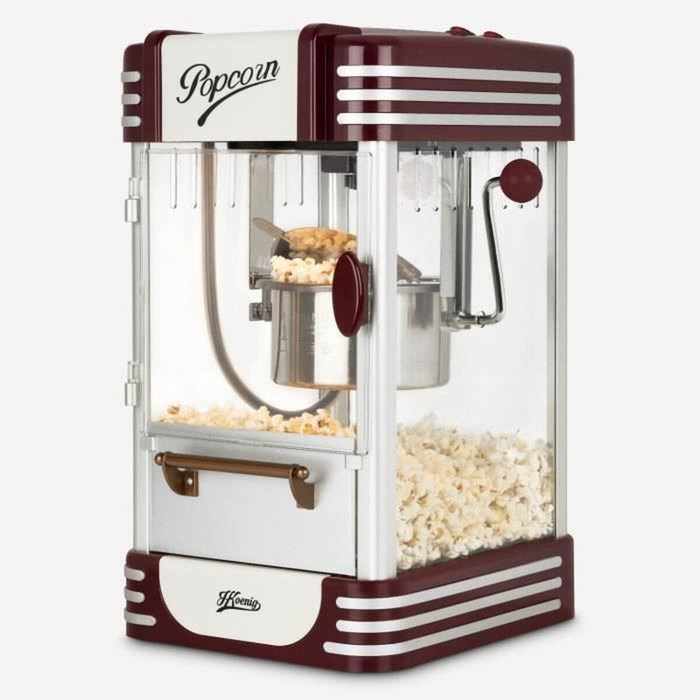 Hkoenig Machine à popcorn POP330 Design rétro Hkoenig Machine à popcorn POP330 Design rétro
