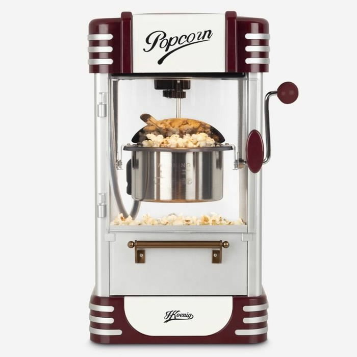 Hkoenig Machine à popcorn POP330 Design rétro Hkoenig Machine à popcorn POP330 Design rétro
