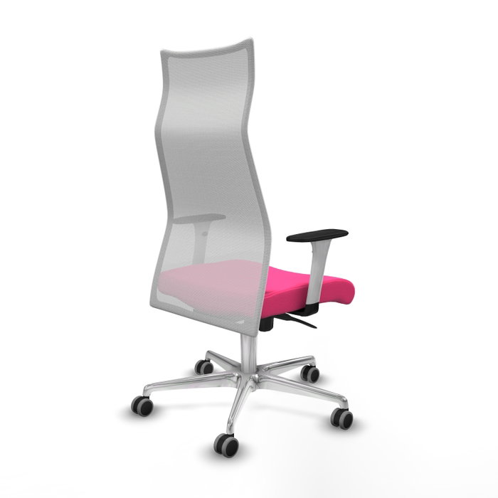Piqueras y Crespo Chaise de Bureau Albacete Rose et Blanc